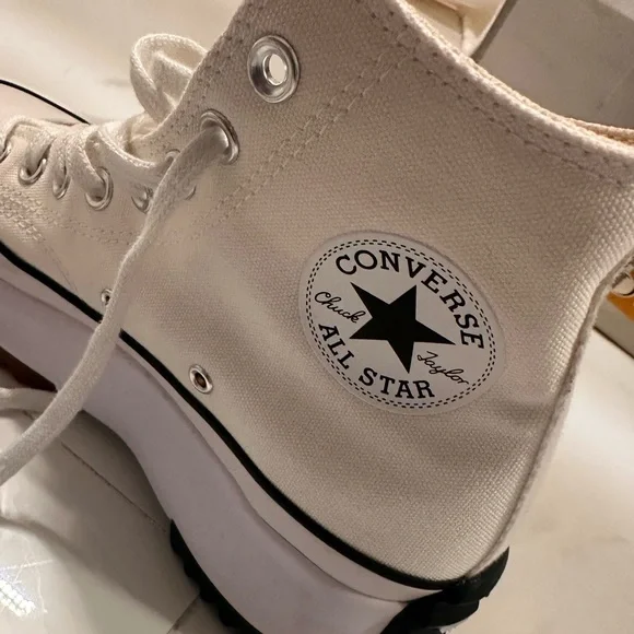 Converse new White High-Top Sneakers - Picture 4 of 10